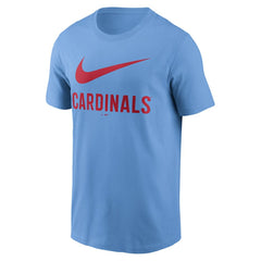 St. Louis Cardinals Swoosh T-Shirt - Light Blue | Nike