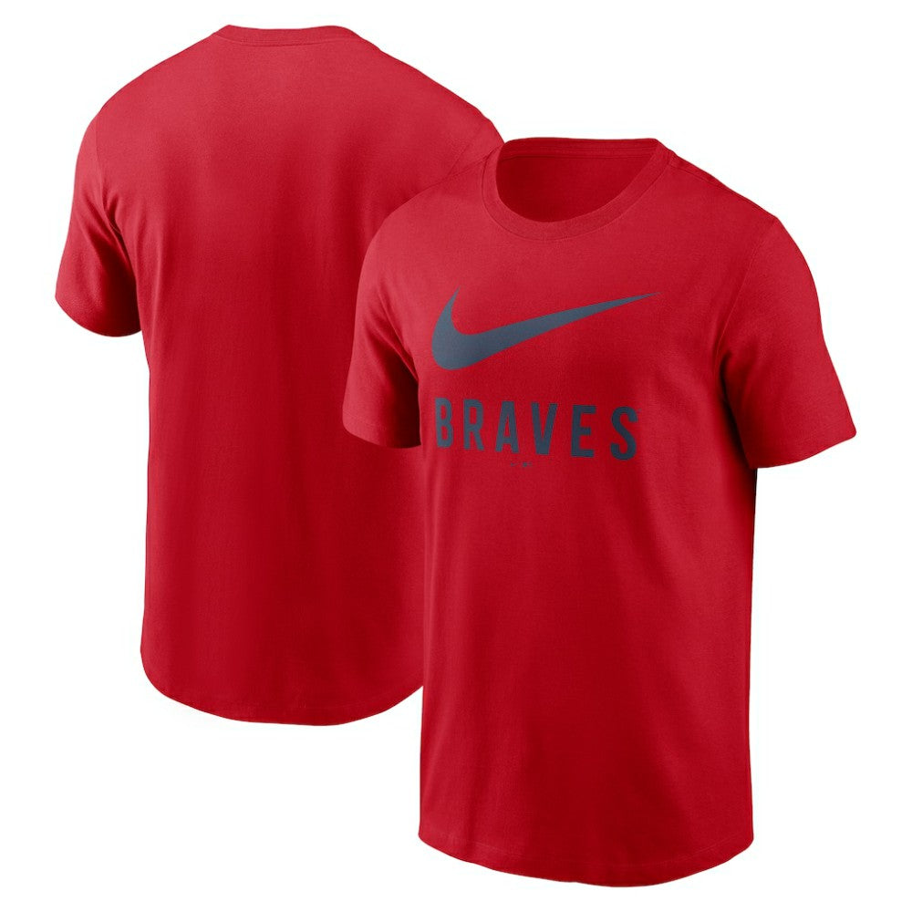 Atlanta Braves Swoosh T-Shirt - Red | Nike