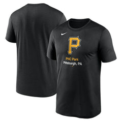 Pittsburgh Pirates Stadium Legend Performance T-Shirt - Black | Nike