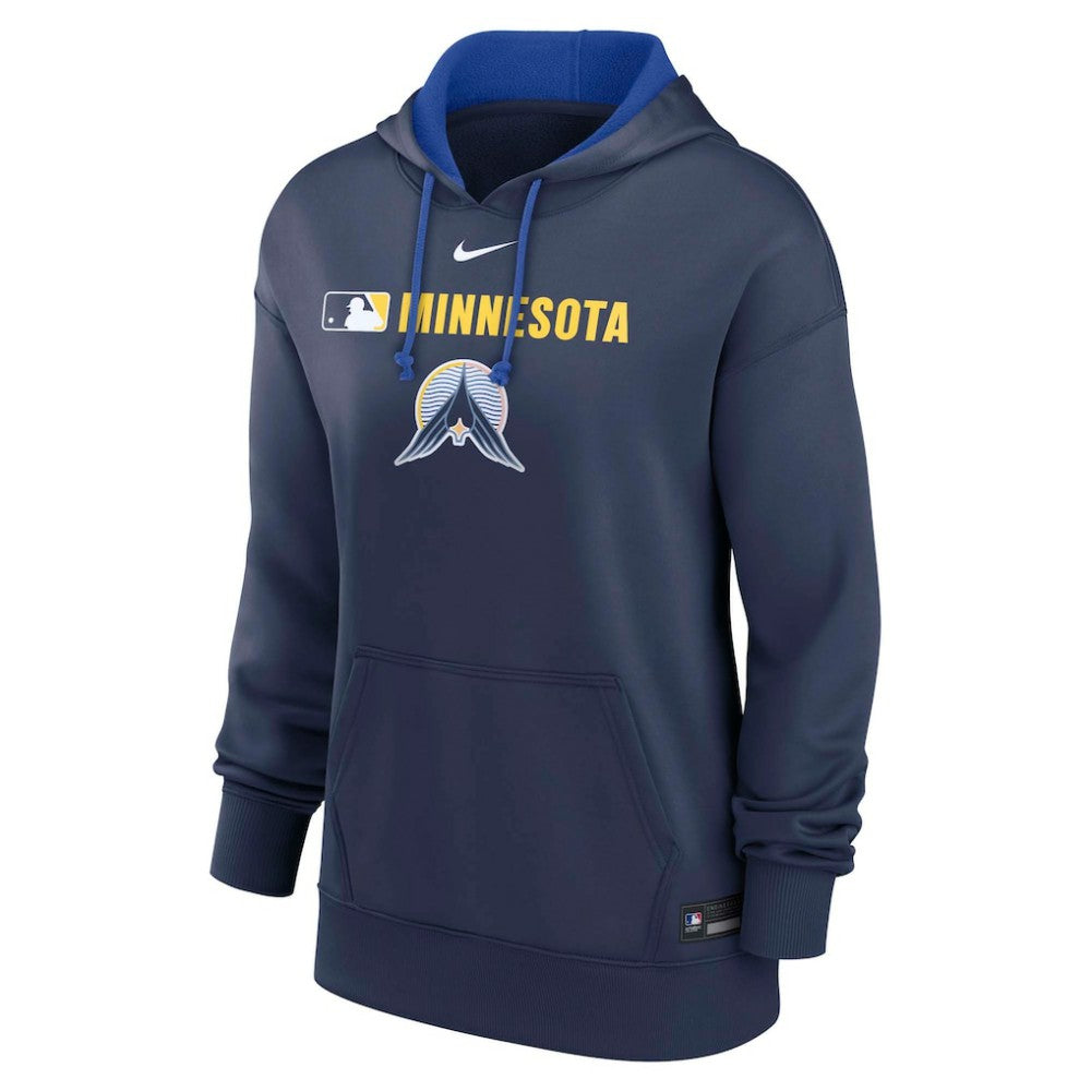 Minnesota Twins Women's City Connect Authentic Collection Therma-FIT Hoodie - Navy | Nike