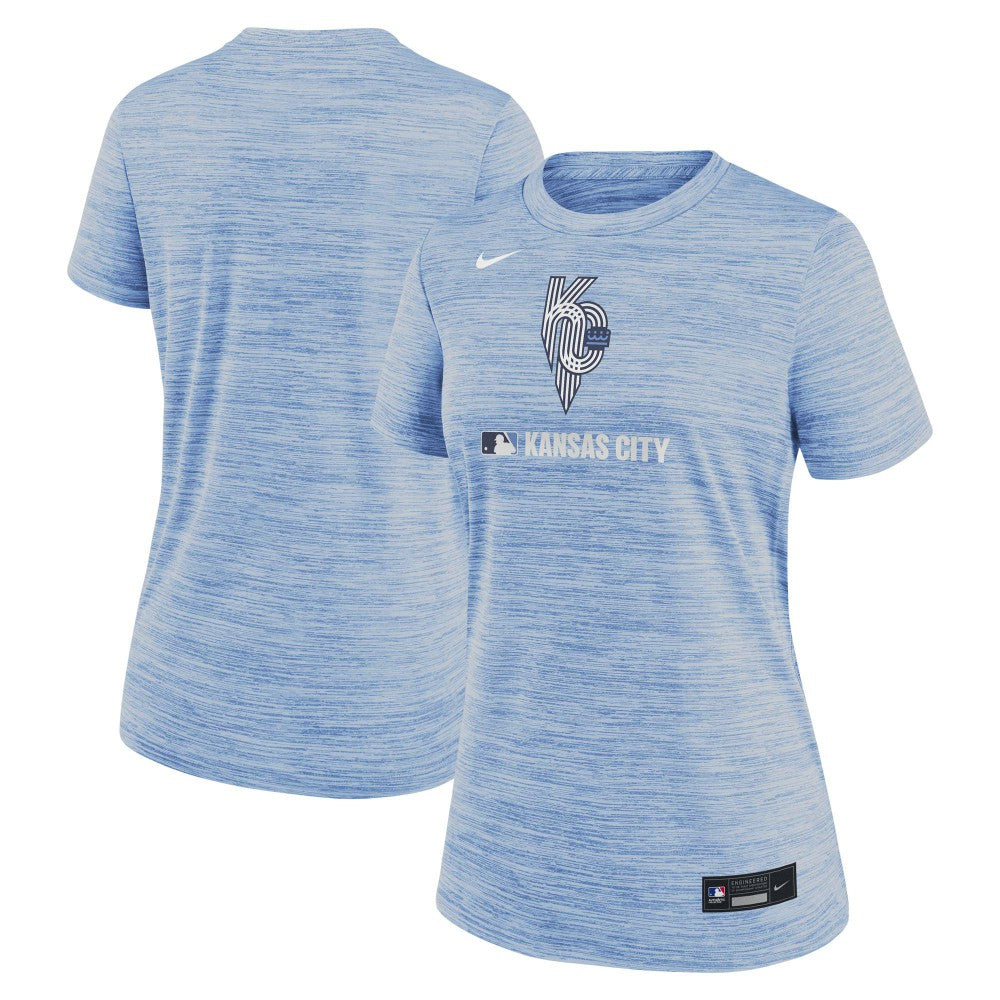 Kansas City Royals Women's Authentic Collection City Connect Velocity Dri-FIT T-Shirt - Light Blue | Nike