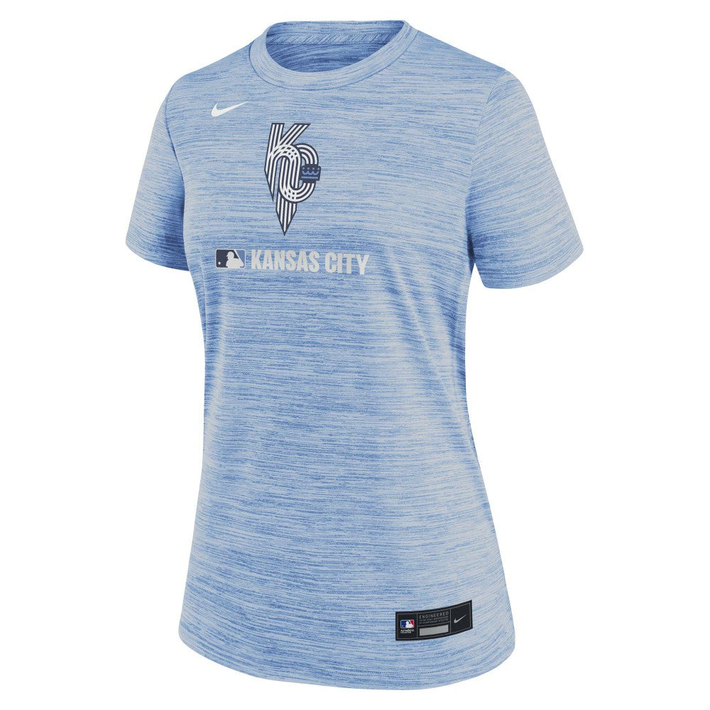 Kansas City Royals Women's Authentic Collection City Connect Velocity Dri-FIT T-Shirt - Light Blue | Nike