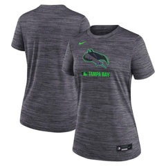 Tampa Bay Rays Women's Authentic Collection City Connect Velocity Dri-FIT T-Shirt - Charcoal | Nike