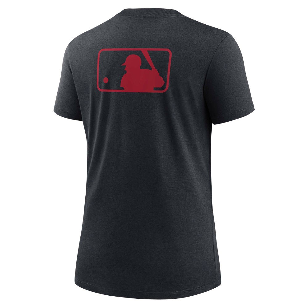 Cleveland Guardians Women's Authentic Collection Early Work Tri-Blend T-Shirt - Navy | Nike