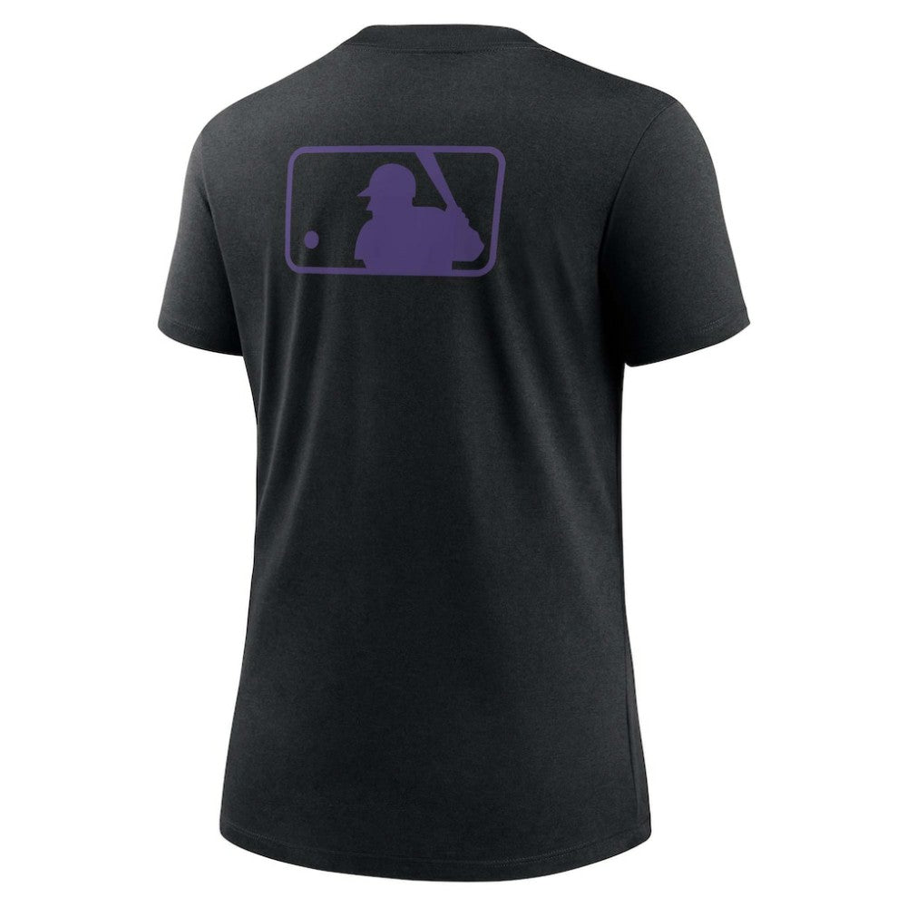 Colorado Rockies Women's Authentic Collection Early Work Tri-Blend T-Shirt - Black | Nike