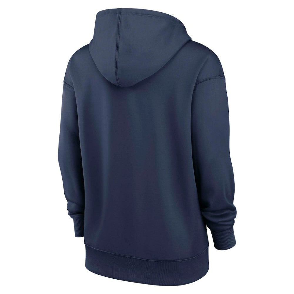 Atlanta Braves Women's Authentic Collection Therma-FIT Hoodie - Navy | Nike