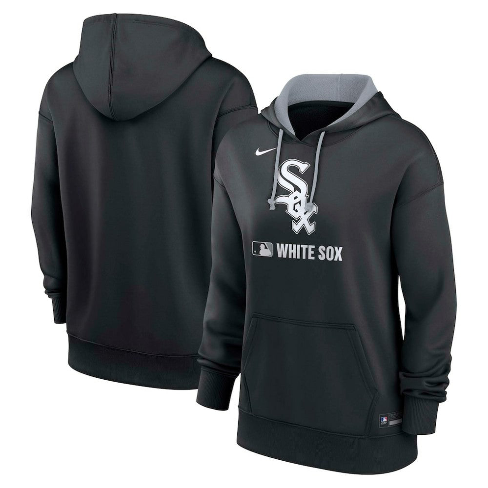 Chicago White Sox Women's Authentic Collection Therma-FIT Hoodie - Black | Nike