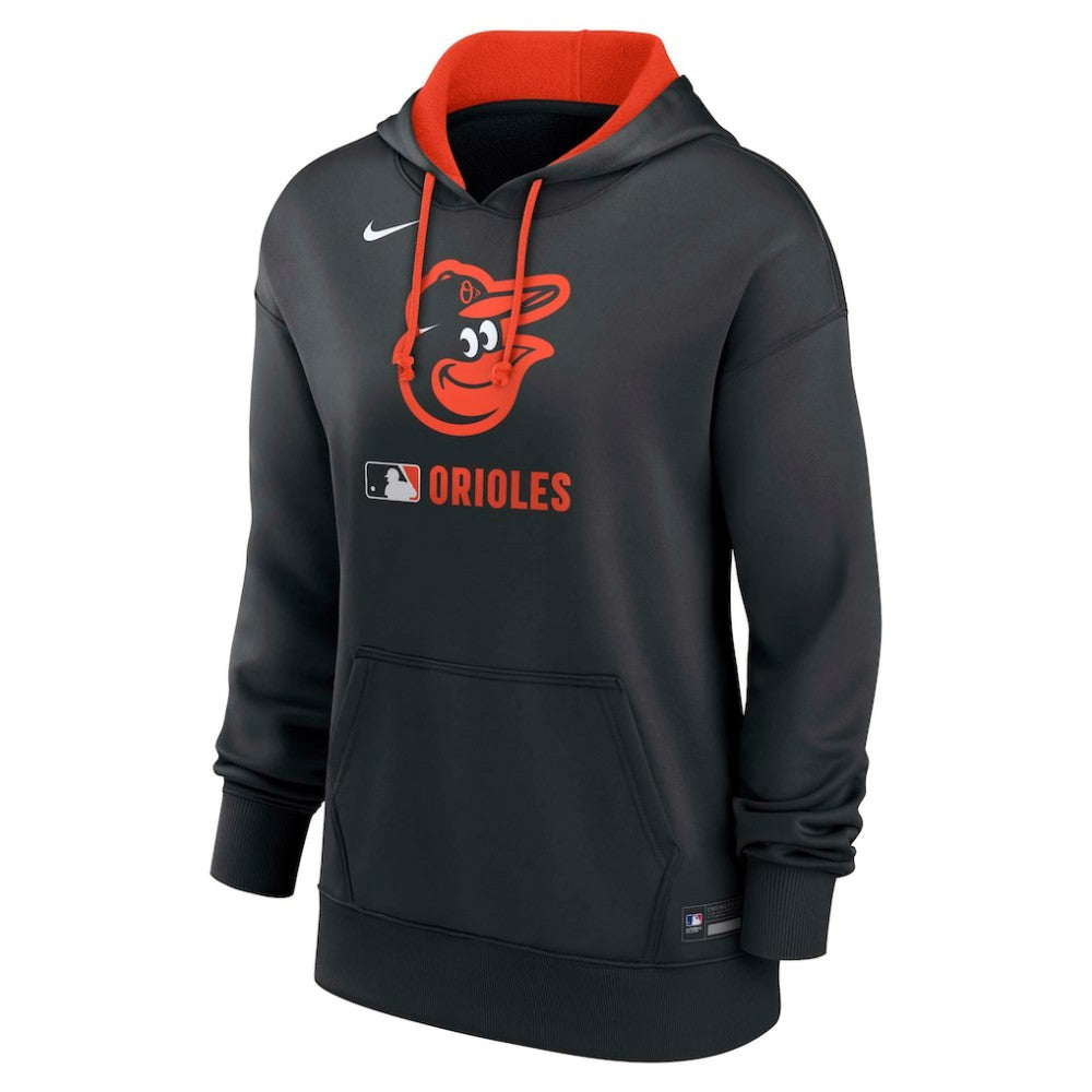 Baltimore Orioles Women's Authentic Collection Therma-FIT Hoodie - Black | Nike