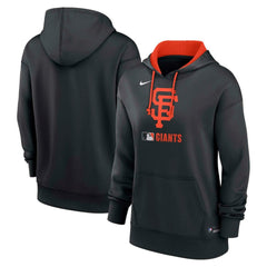 San Francisco Giants Women's Authentic Collection Therma-FIT Hoodie - Black | Nike
