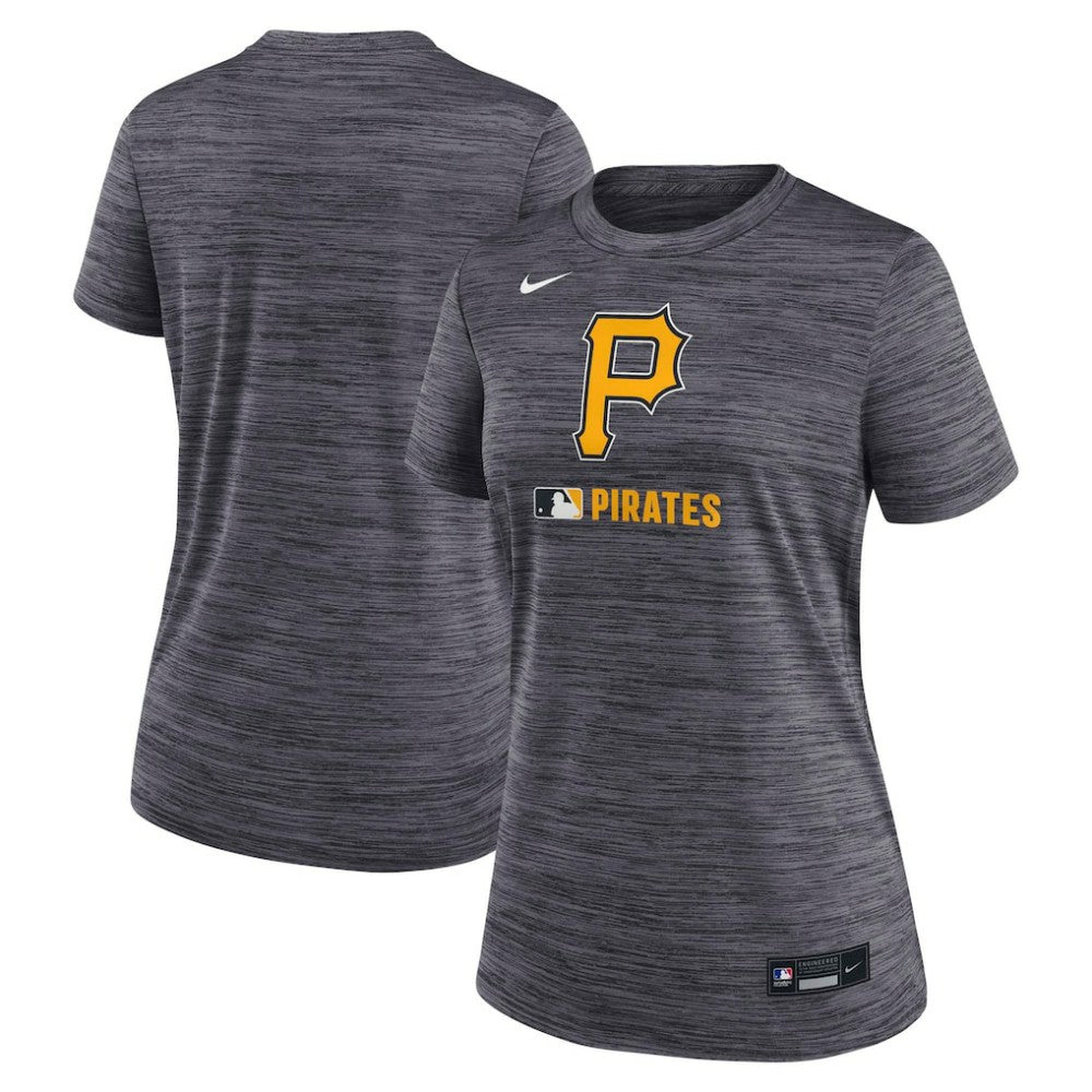 Pittsburgh Pirates Women's Authentic Collection Velocity Dri-FIT T-Shirt - Black | Nike