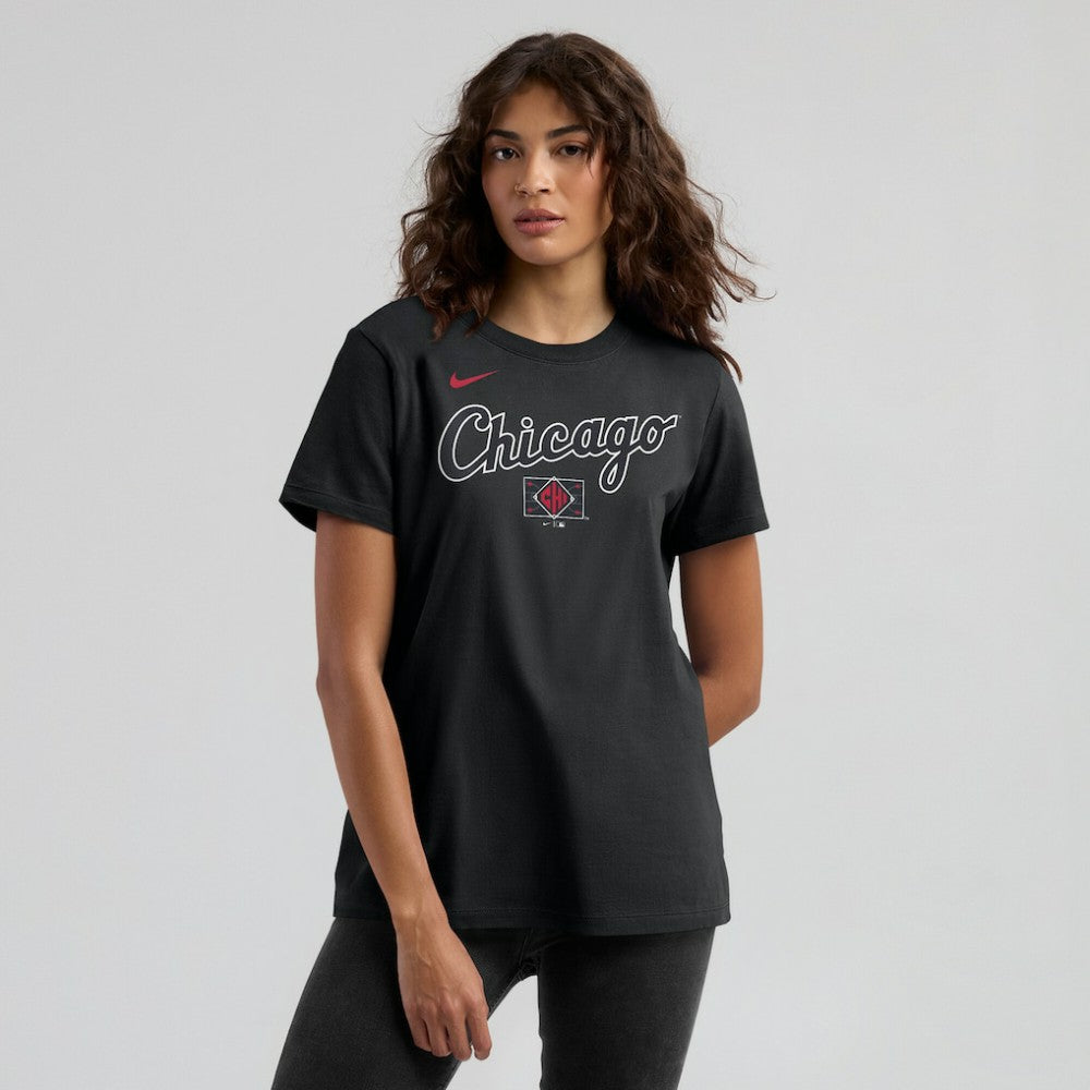 Chicago White Sox Women's 2025 City Connect Wordmark T-Shirt - Black | Nike