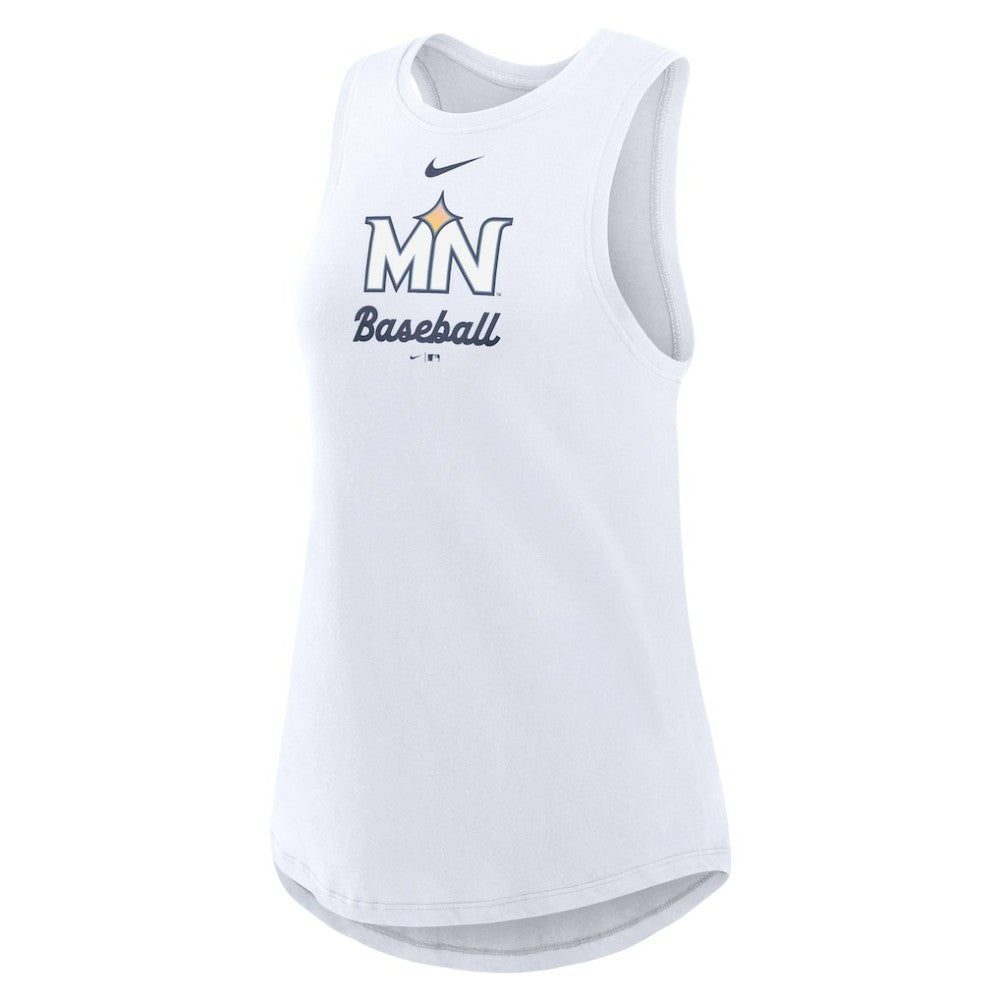 Minnesota Twins Women's City Connect Tricode High Neck Dri-FIT Tank Top - White | Nike