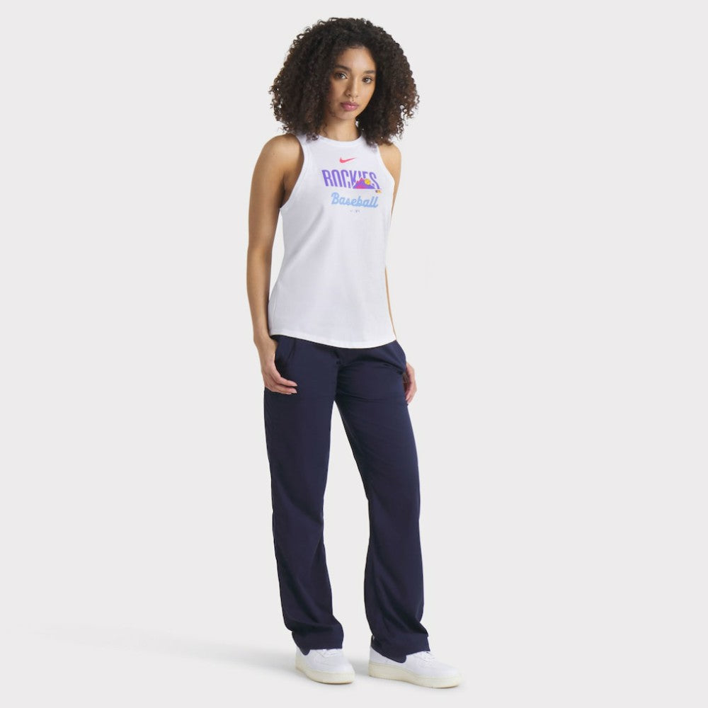 Colorado Rockies Women's City Connect Tricode High Neck Dri-FIT Tank Top - White | Nike
