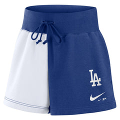 Los Angeles Dodgers Women's Color-Block Phoenix Fleece Lounge Shorts - Royal/White | Nike
