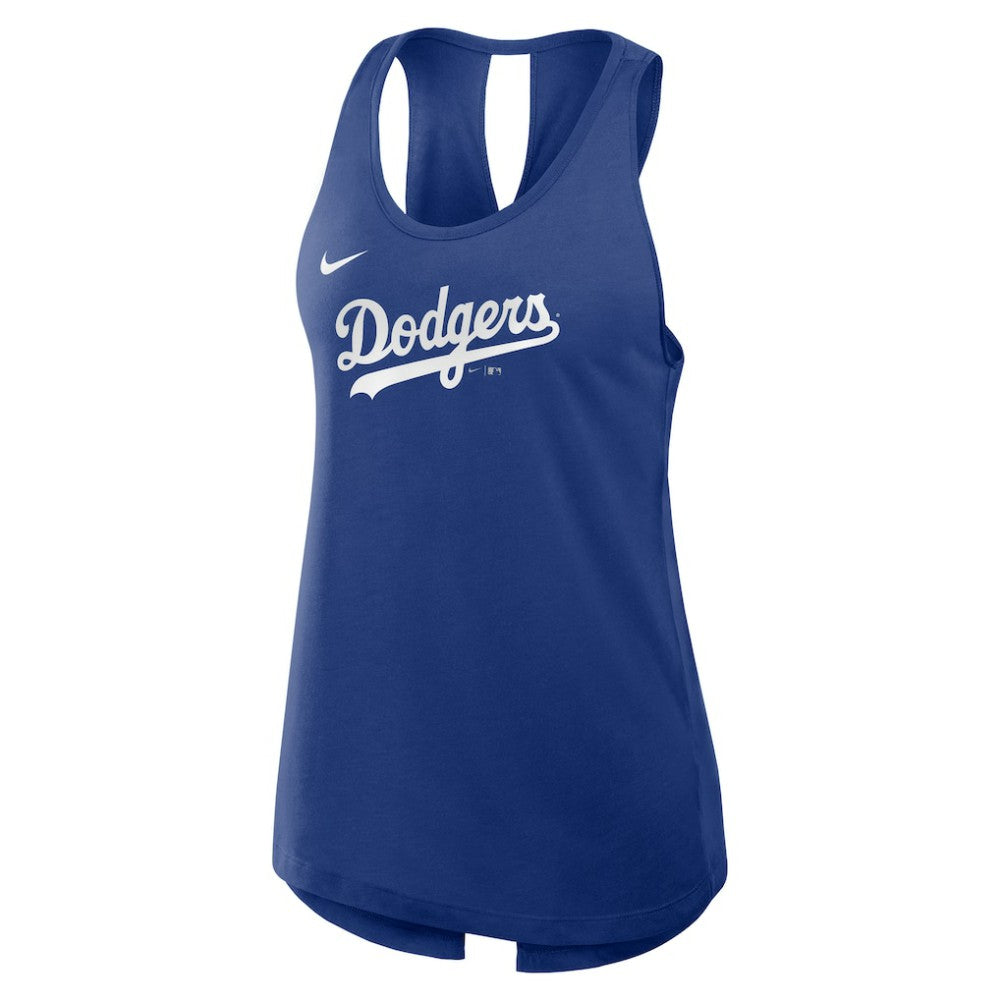 Los Angeles Dodgers Open-Back Crisscross Dri-FIT Tank Top - Royal | Nike