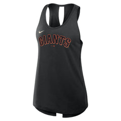 San Francisco Giants Open-Back Crisscross Dri-FIT Tank Top - Black | Nike