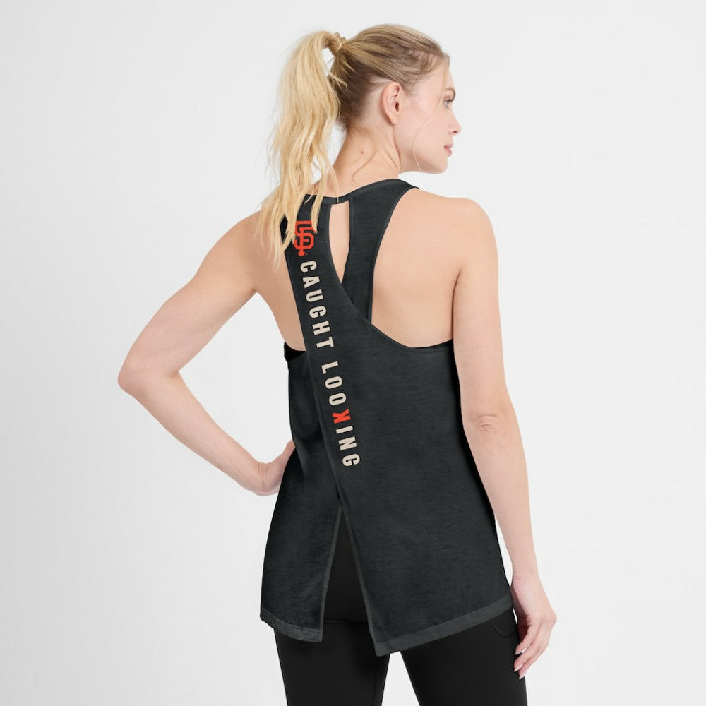 San Francisco Giants Open-Back Crisscross Dri-FIT Tank Top - Black | Nike