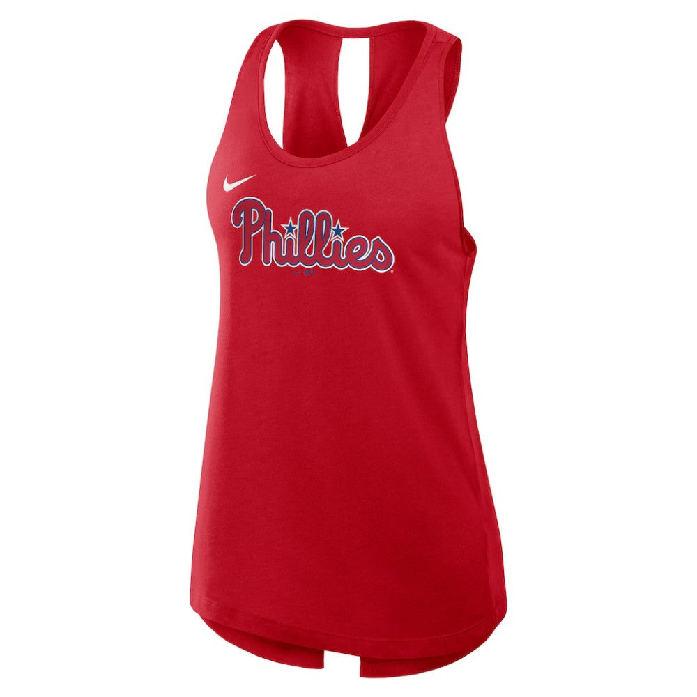 Philadelphia Phillies Open-Back Crisscross Dri-FIT Tank Top - Red | Nike