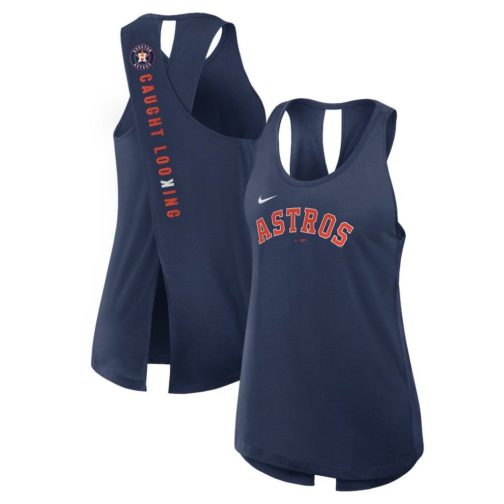 Houston Astros Open-Back Crisscross Dri-FIT Tank Top - Navy | Nike