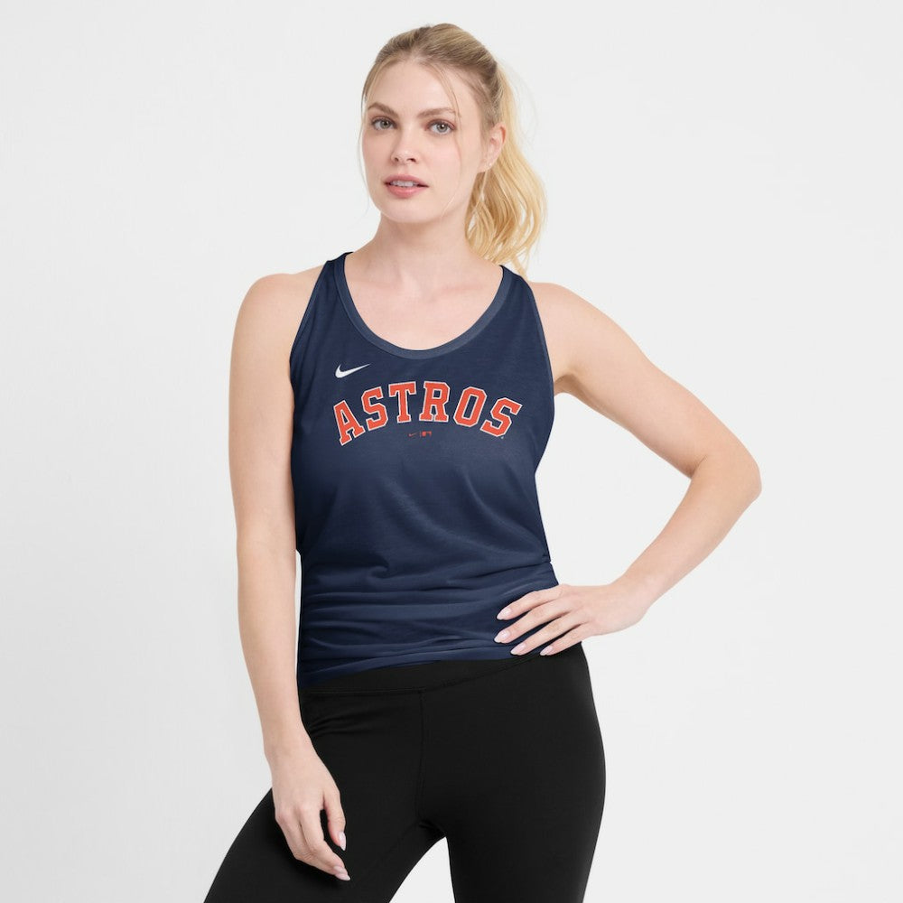 Houston Astros Open-Back Crisscross Dri-FIT Tank Top - Navy | Nike