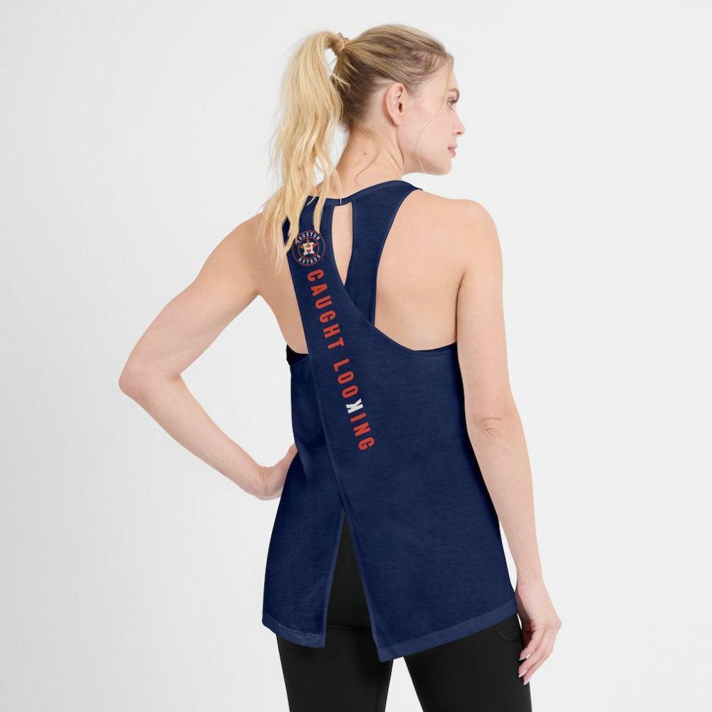 Houston Astros Open-Back Crisscross Dri-FIT Tank Top - Navy | Nike