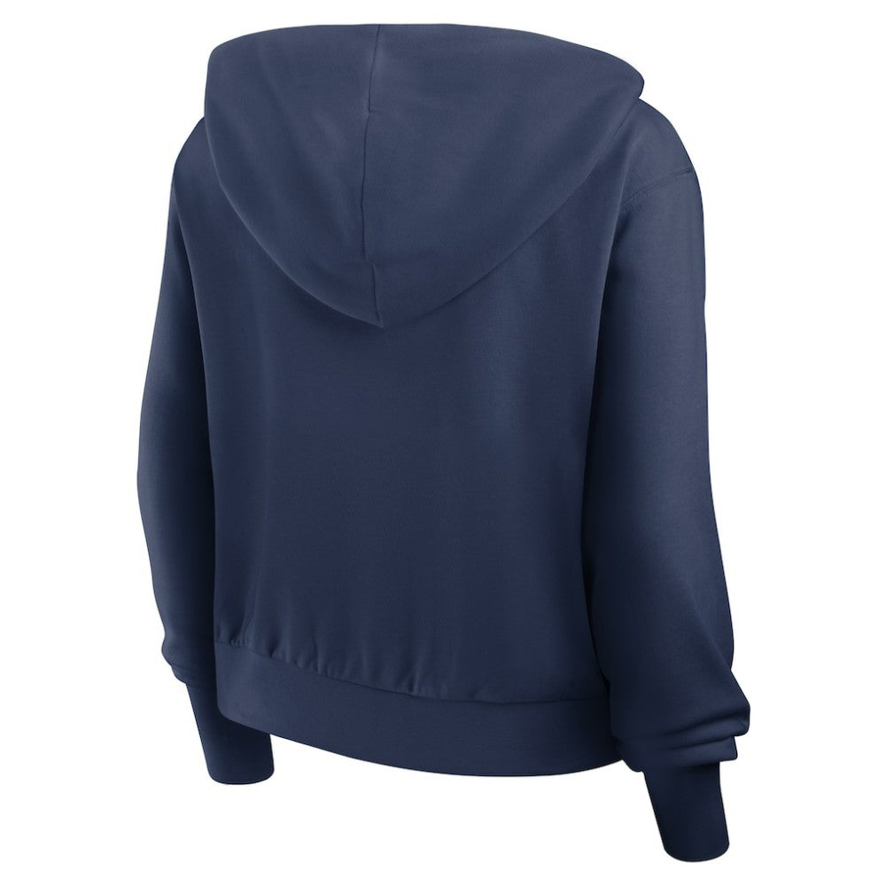 Boston Red Sox Women's Cropped Chill Full-Zip Hoodie - Navy | Nike