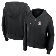 Cincinnati Reds Women's Cropped Chill Full-Zip Hoodie - Black | Nike