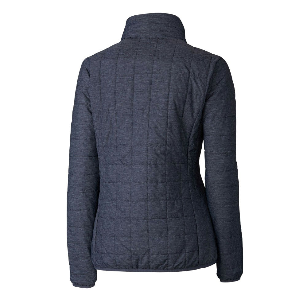 Kansas City Royals Cutter & Buck Women's Rainier PrimaLoft Eco Insulated Full-Zip Puffer Jacket - Anthracite