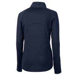 Cleveland Guardians Cutter & Buck Women's  DryTec Adapt Eco Knit Stretch Recycled Raglan Half-Zip Top - Navy
