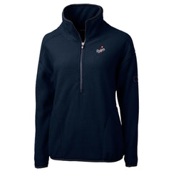 Los Angeles Dodgers Cutter & Buck Women's  Cascade Eco Sherpa Fleece Half-Zip Pullover Jacket - Navy