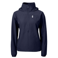 Chicago Cubs Cutter & Buck Women's Cooperstown Collection Charter Eco Recycled Half-Zip Anorak Jacket - Navy