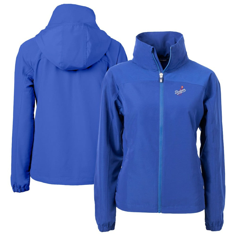 Los Angeles Dodgers Cutter & Buck Women's  Charter Eco Recycled Full-Zip Jacket - Royal
