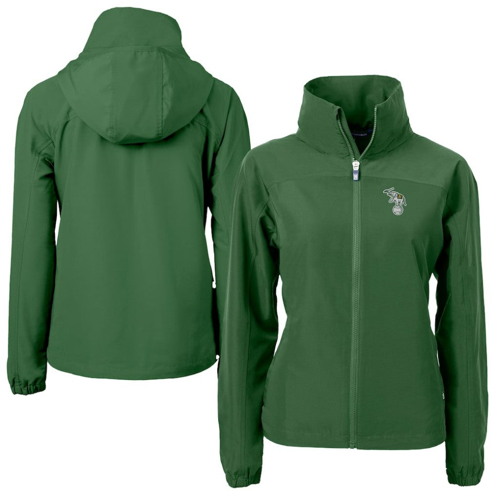 Athletics Cutter & Buck Women's Charter Eco Recycled Full-Zip Jacket - Green