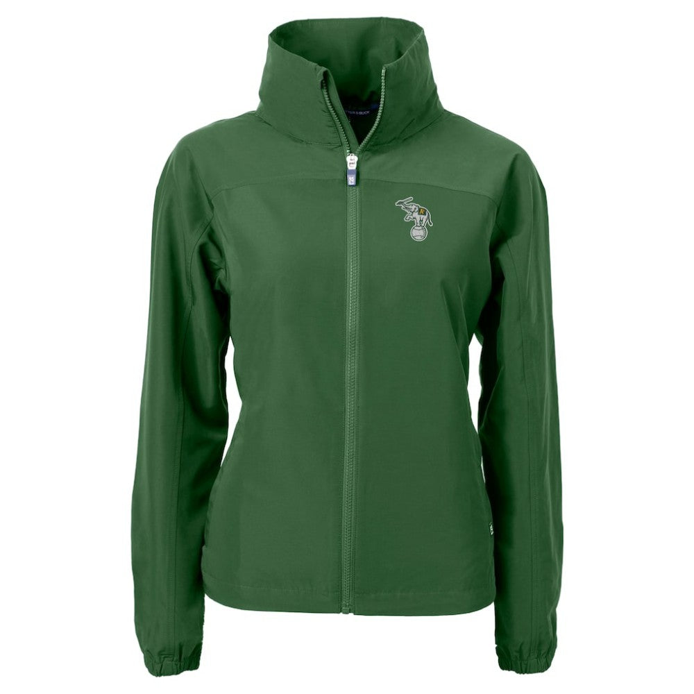 Athletics Cutter & Buck Women's Charter Eco Recycled Full-Zip Jacket - Green