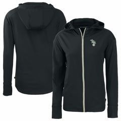 Athletics Cutter & Buck Women's Daybreak Eco Recycled Full-Zip Hoodie Jacket - Black