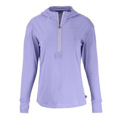 Colorado Rockies Cutter & Buck Women's Daybreak Eco Recycled Half-Zip Hoodie - Purple