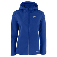 Los Angeles Dodgers Cutter & Buck Women's Evoke Eco Softshell Recycled Full-Zip Jacket - Royal