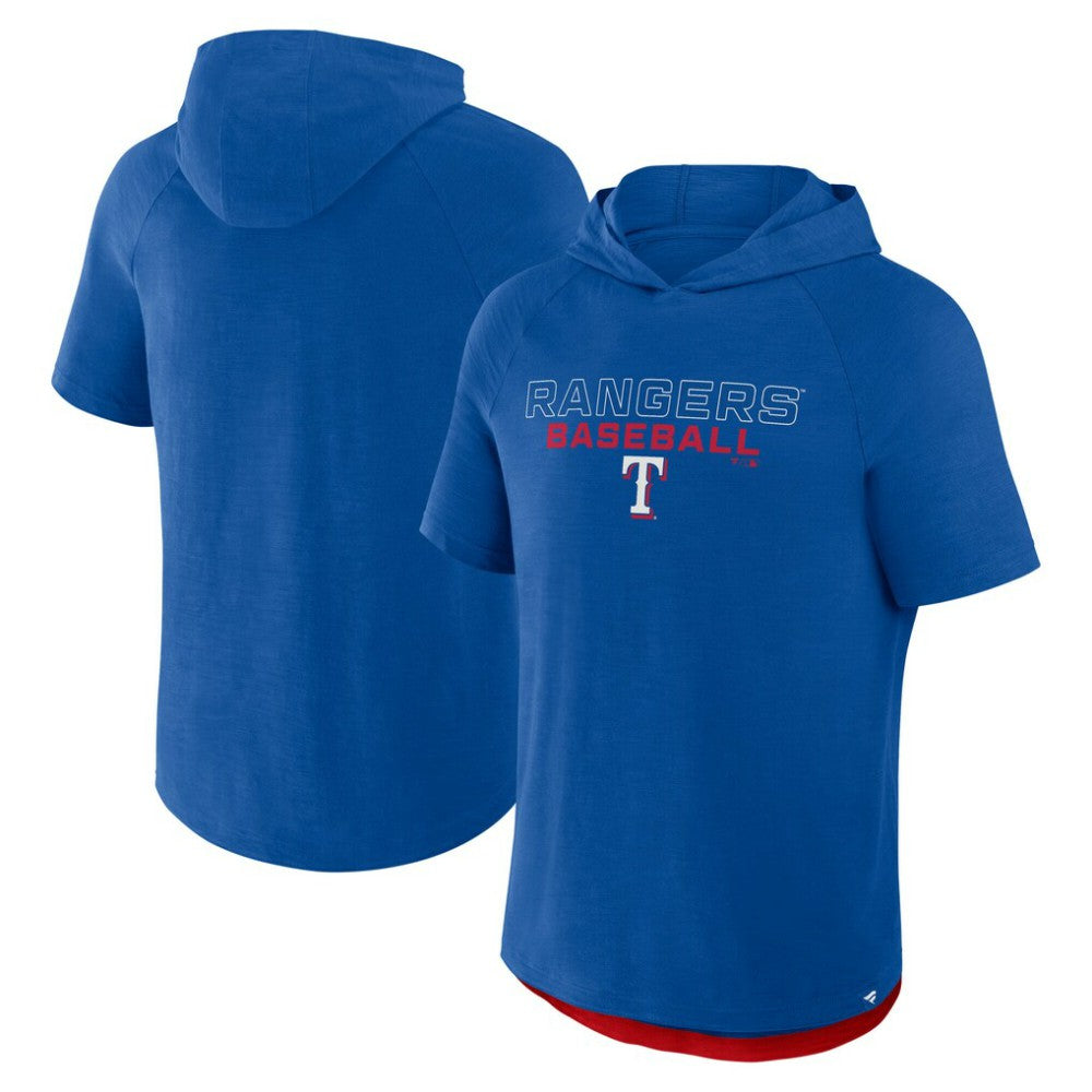 Texas Rangers Clubhouse Optimal Play Raglan Hoodie T-Shirt - Royal