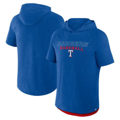 Texas Rangers Clubhouse Optimal Play Raglan Hoodie T-Shirt - Royal