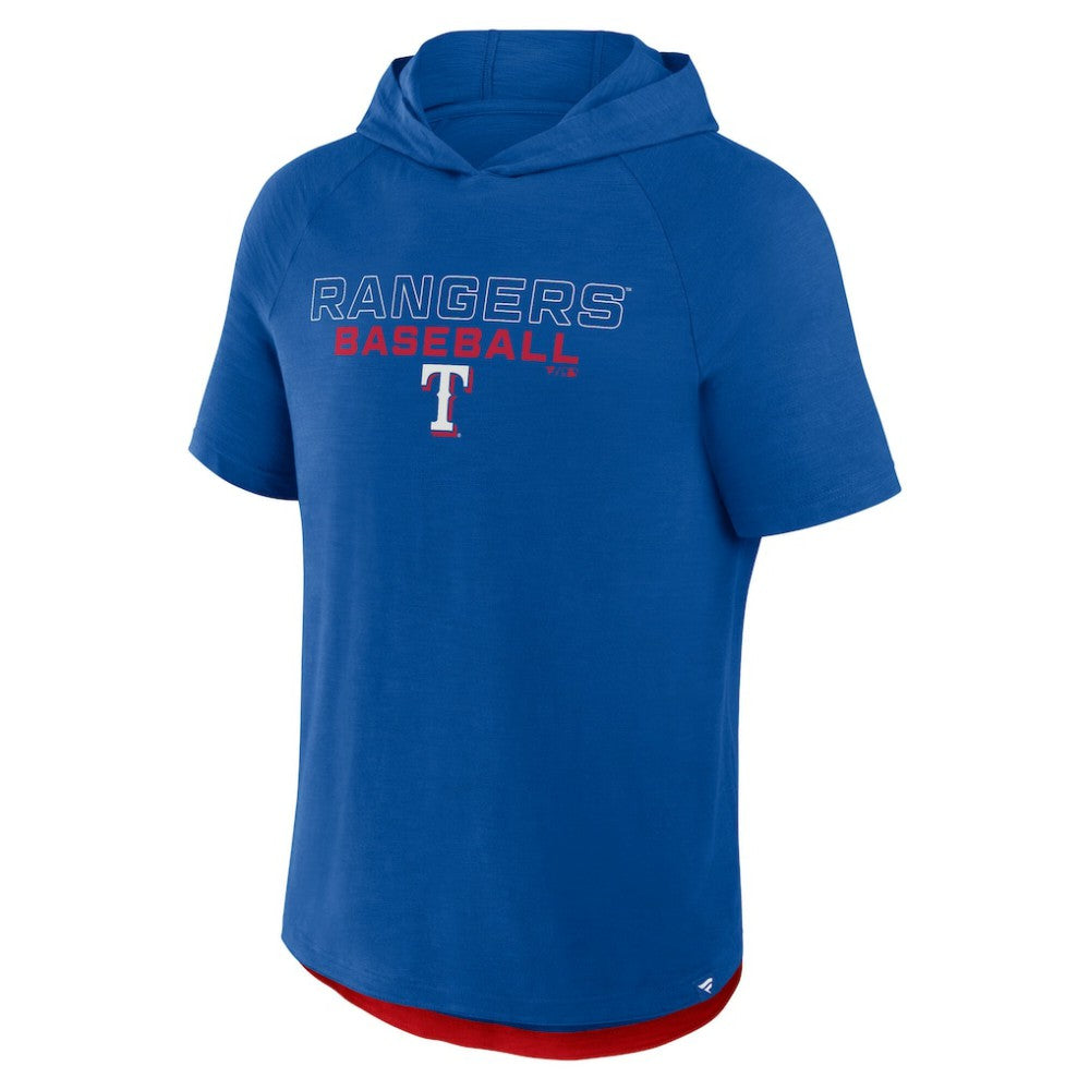 Texas Rangers Clubhouse Optimal Play Raglan Hoodie T-Shirt - Royal