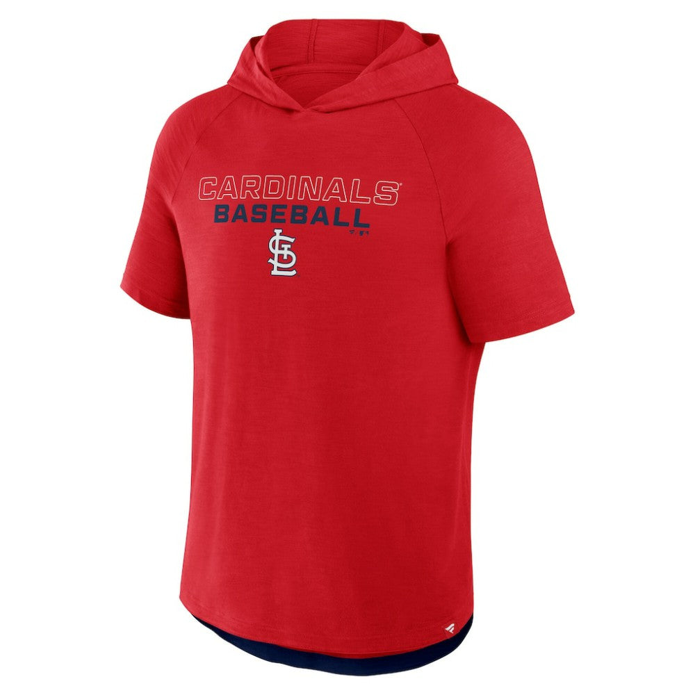 St. Louis Cardinals Clubhouse Optimal Play Raglan Hoodie T-Shirt - Red