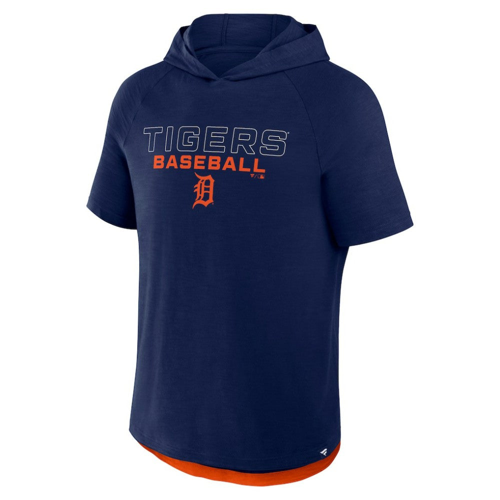 Detroit Tigers Clubhouse Optimal Play Raglan Hoodie T-Shirt - Navy