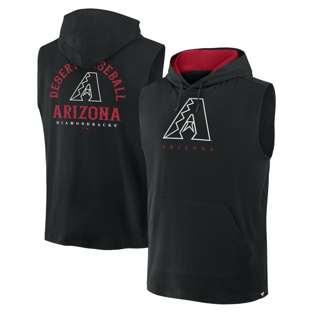 Arizona Diamondbacks Fire Speed Sleeveless Pullover Hoodie - Black