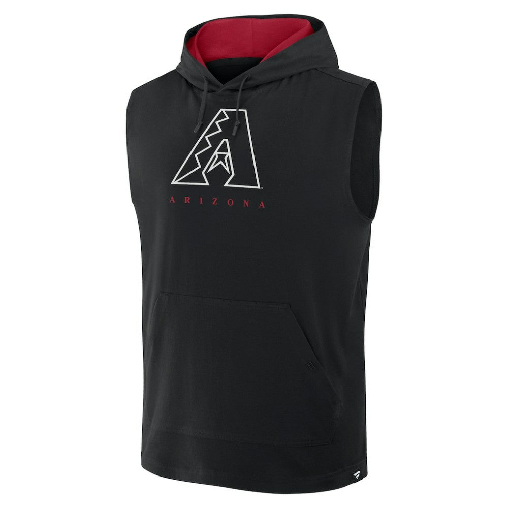 Arizona Diamondbacks Fire Speed Sleeveless Pullover Hoodie - Black