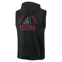 Arizona Diamondbacks Fire Speed Sleeveless Pullover Hoodie - Black