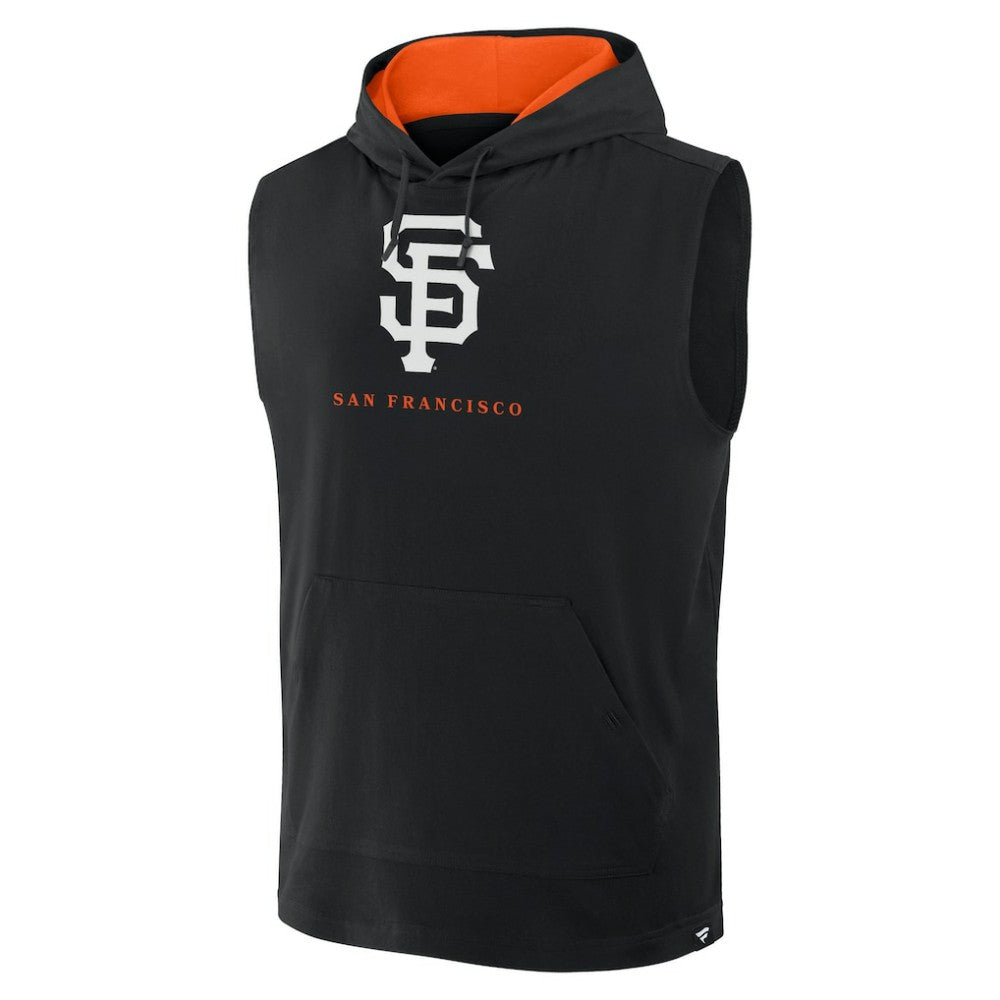 San Francisco Giants Fire Speed Sleeveless Pullover Hoodie - Black