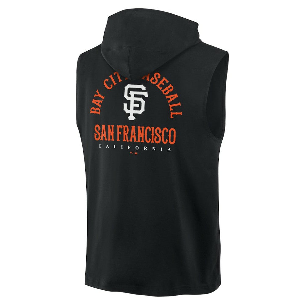 San Francisco Giants Fire Speed Sleeveless Pullover Hoodie - Black