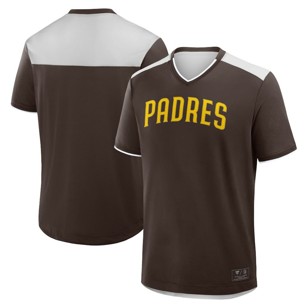 San Diego Padres Walk Off V-Neck T-Shirt - Brown