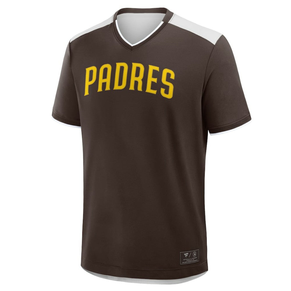 San Diego Padres Walk Off V-Neck T-Shirt - Brown