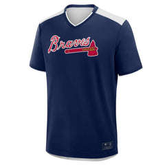 Atlanta Braves Walk Off V-Neck T-Shirt - Navy